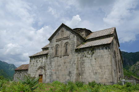 The Akhtala fortress-monastery a 10th-century fortified Georgian Orthodox Church monastery in Armeniaの写真素材