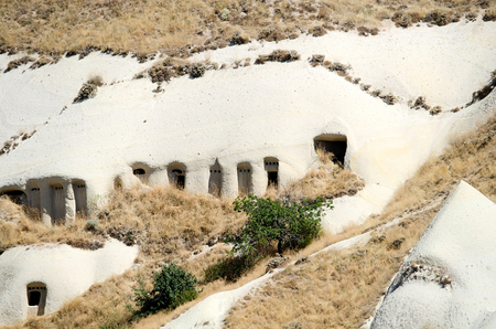 Special stone formation of cappadocia turkeyの写真素材