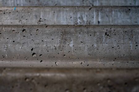 Old concrete stairs in a residential buildingの写真素材