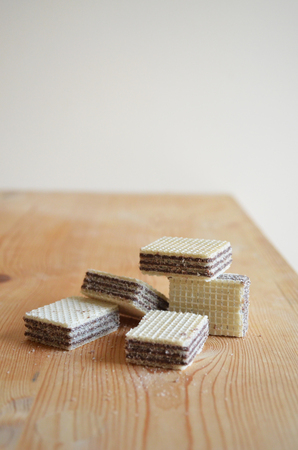 Biscuits on the tableの写真素材