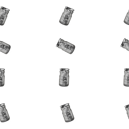 pickles in jars. Pickled realistic cucumbers. Vector illustration.のイラスト素材