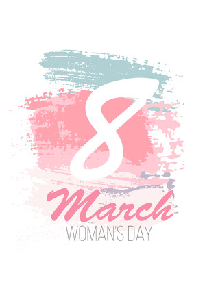March 8 Happy womans day greeting card. Vector illustration EPS10のイラスト素材