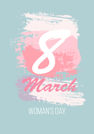 March 8 Happy womans day greeting card. Vector illustration EPS10のイラスト素材