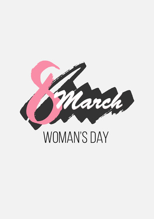 March 8 Happy womans day greeting card. Vector illustration EPS10のイラスト素材