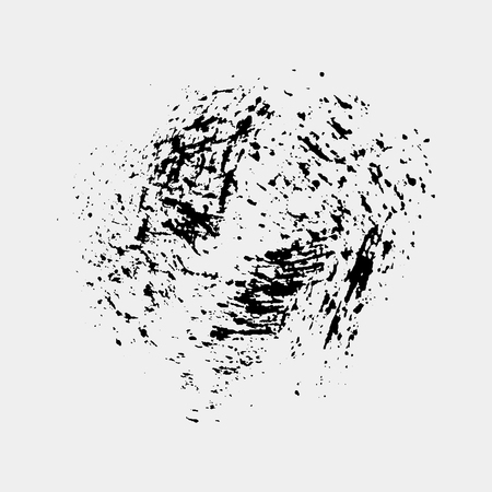 Grunge paint texture. Distress black rough background. Noise dirty rectangle stamp.のイラスト素材