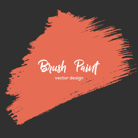 Grunge design element, box, frame for text. Hand drawn brush strokes.のイラスト素材