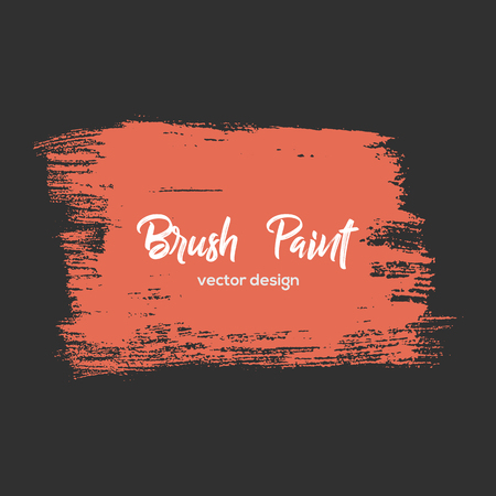 Grunge design element, box, frame for text. Hand drawn brush strokes.のイラスト素材