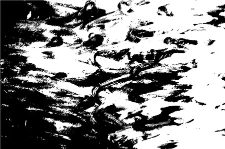 Grunge paint texture overlay. Distress black rough background. Noise dirty rectangle stamp. Dirty artistic background. Vector illustrationのイラスト素材