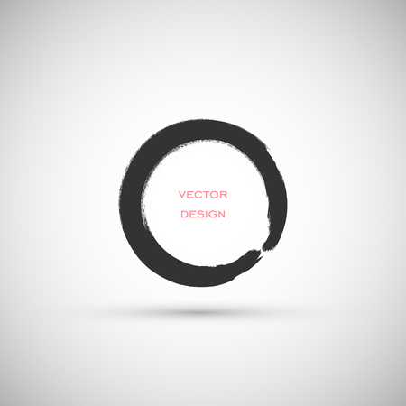 Hand drawn circle shape.のイラスト素材