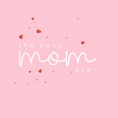 Mother's day greeting card brush paint background.のイラスト素材