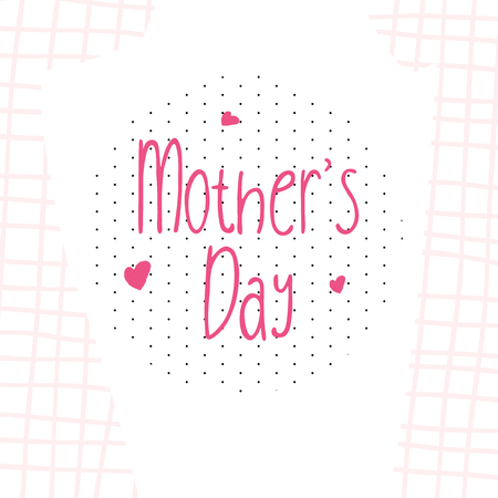 Mother's day greeting card brush paint background.のイラスト素材