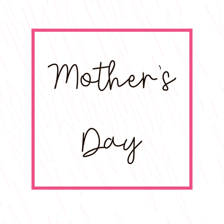 Mothers day greeting card brush paint background.のイラスト素材