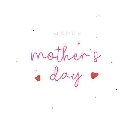 Mother's day greeting card brush paint background.のイラスト素材