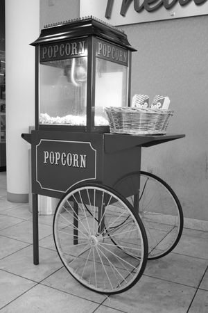 popcorn maker (B&W)の写真素材