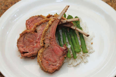 Lamb Dinnerの写真素材