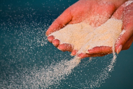 refined hands scatter sandの写真素材