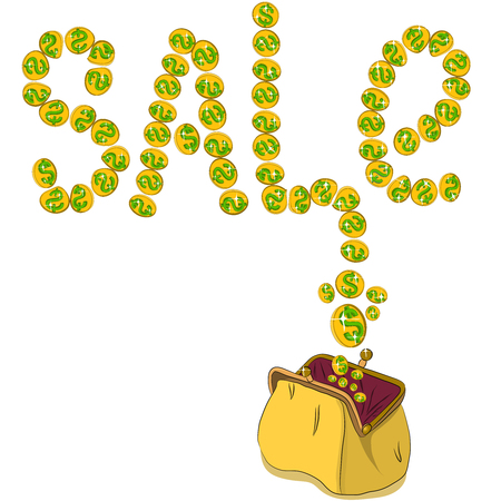 Gold sale background.のイラスト素材