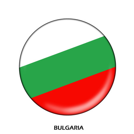 national flag of bulgariaの写真素材