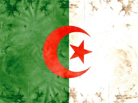 national flag of algeriaの写真素材