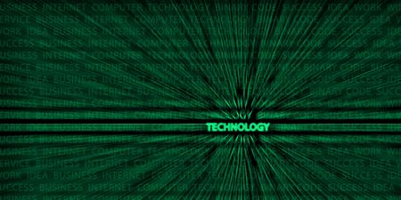 technology - matrix effectの写真素材