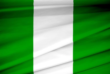national flag of nigeriaの写真素材