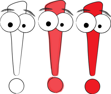 exclamation markのイラスト素材