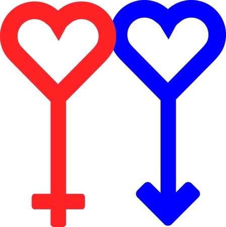 male and female gender symbolのイラスト素材
