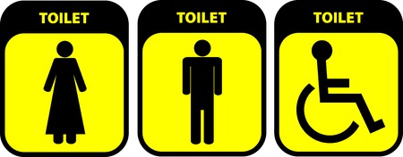 toilet signsのイラスト素材