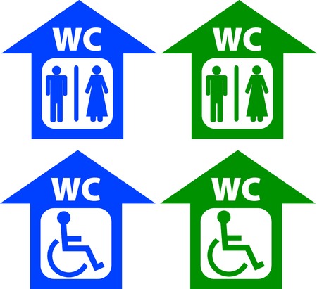 restroomsのイラスト素材