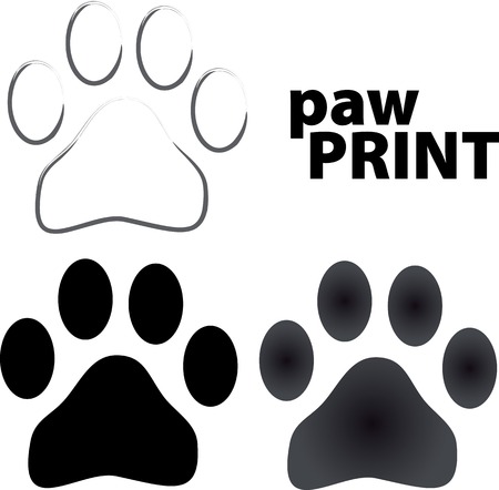 paw printsのイラスト素材