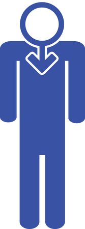 male sex gender symbolの写真素材