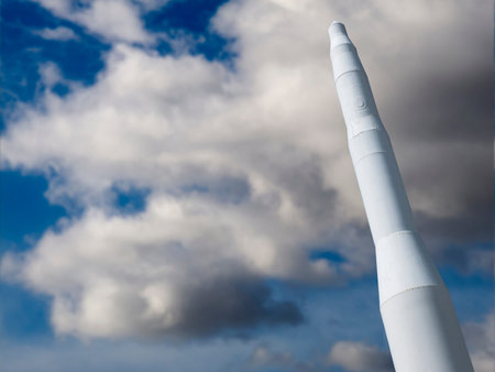 Vintage Missle Rocket ready for your message