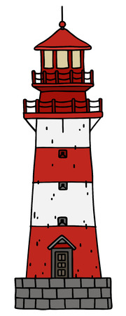 hand drawing of a old lighthouseのイラスト素材