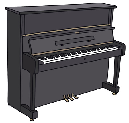 Hand drawing of a pianinoのイラスト素材