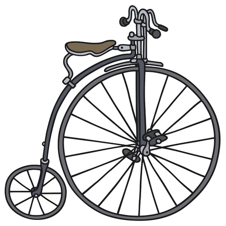 Hand drawing of a vintage bicycleのイラスト素材