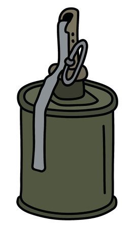 The old khaki offensive hand grenadeのイラスト素材