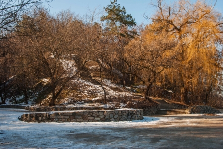 Anniversary park, Ukraine, a city Cherkassyの写真素材
