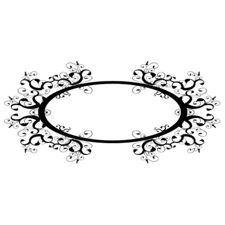 floral frameのイラスト素材