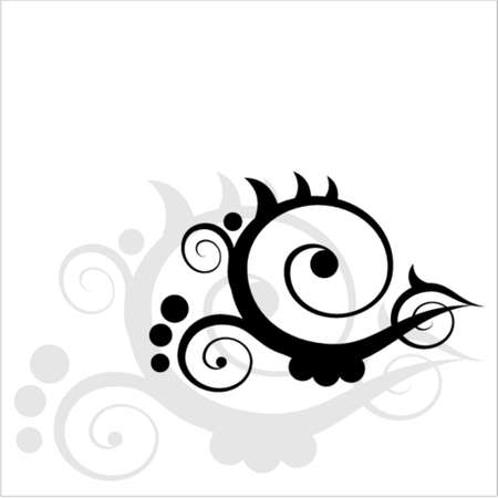 Floral ornamentのイラスト素材