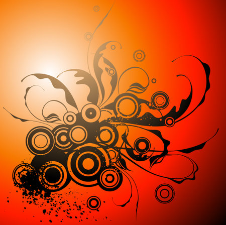 vintage flowers backgroundのイラスト素材