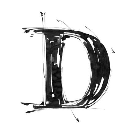 Alphabet symbol - letter Dの写真素材