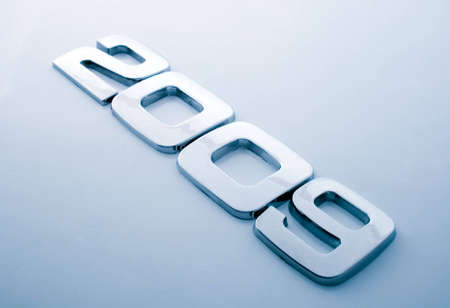 Metal digits - 2009の写真素材