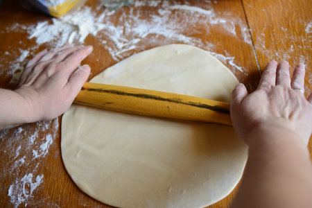 Raw materials for making Pierogi with potatoes, which are prepared for cooking.