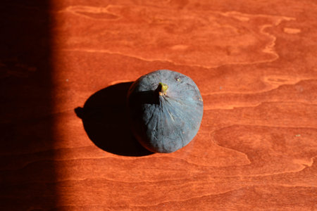 Fresh figs . Beautiful blue violet figs with empty copy space. close up