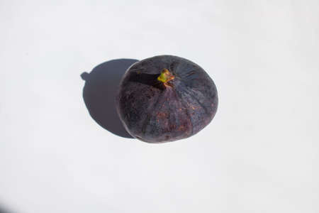 Fresh figs . Beautiful blue violet figs with empty copy space. close upの写真素材
