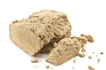 sweet halva on white background