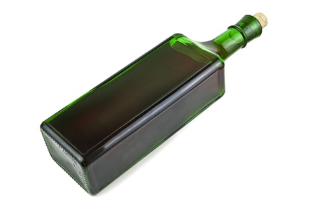 bottle of wine on white backgroundの写真素材