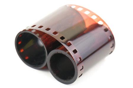 picture film on white backgroundの写真素材