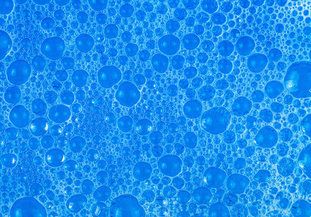 blue soap bubbles as a texture