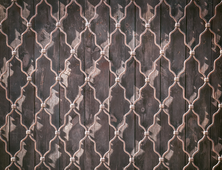 brown gate as a textureの写真素材